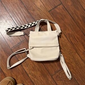 Cynthia Rowley Cream Convertible Crossbody Tote